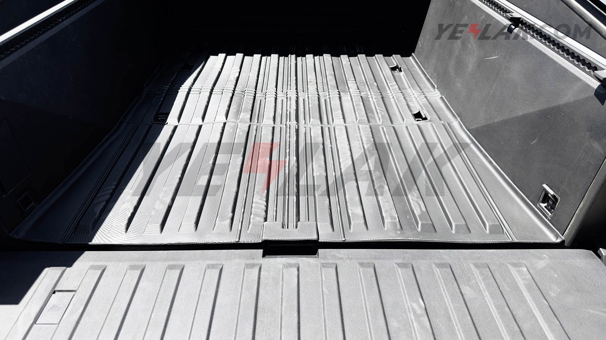 Premium Heavy-Duty Front, Bed & Sub-Bed Cargo Liner Mats for Tesla Cybertruck - All-Weather Protection & Custom Fit for Off-Road, Camping & Hauling