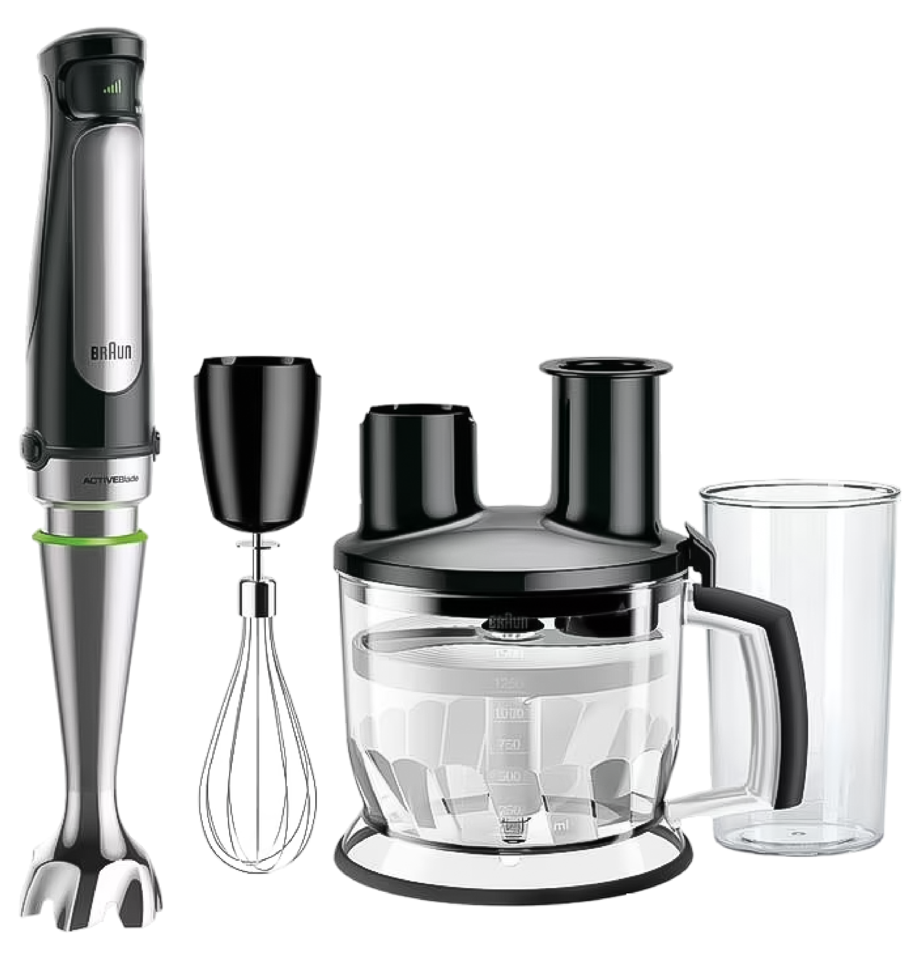 Braun Multiquick 7 Hand Blender - Powerful 700W Immersion Blender with 21 Speeds, Whisk & Chopper Attachments - Perfect for Smoothies, Soups, Sauces & Baby Food - Ideal for Kitchen, Home Cooking & Meal Prep
