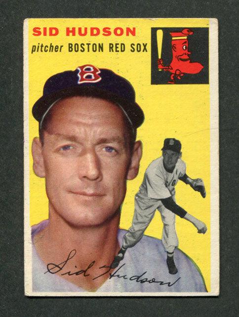 1954 Topps #93 Sid Hudson Boston Red Sox Vintage Baseball Card - Perfect for Collectors, Sports Memorabilia & Home Decor