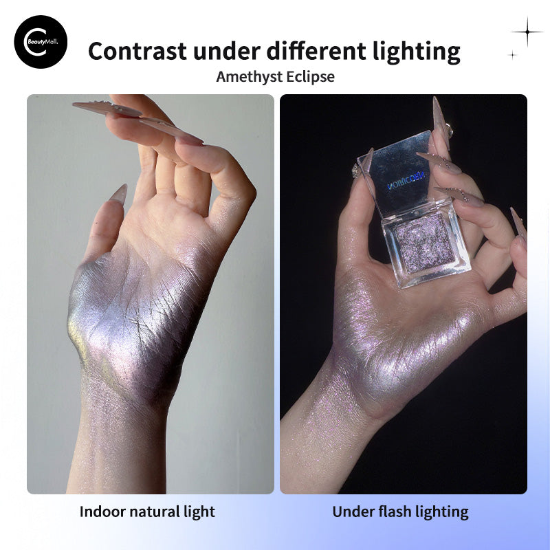 NOIRICORN Multi Chrome Eyeshadow - Amethyst Eclipse | Long-Lasting Pigmented Makeup for Day & Night Looks | Perfect for Parties, Date Nights & Special Occasions