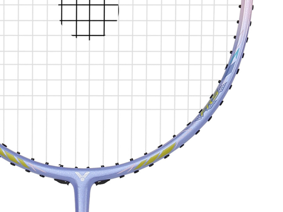 Victor Thruster K 7U Unstrung Badminton Racket - Lightweight Carbon Fiber Badminton Racquet [Pink/Purple] TK 7U T - Perfect for Professional Training & Competitive Play