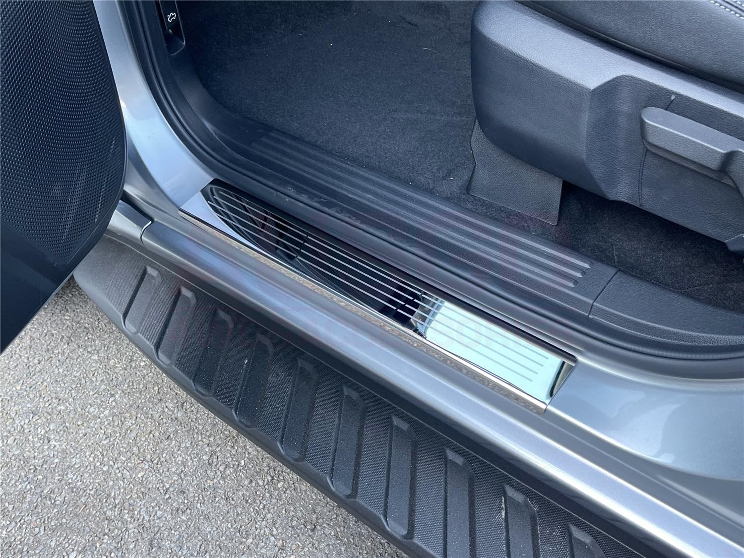 Premium Stainless Steel Door Sill Protector for 2022-2024 Ford Ranger Next Gen | Heavy Duty Scratch Guard for Truck Entry | Perfect for Off-Roading & Daily Commute