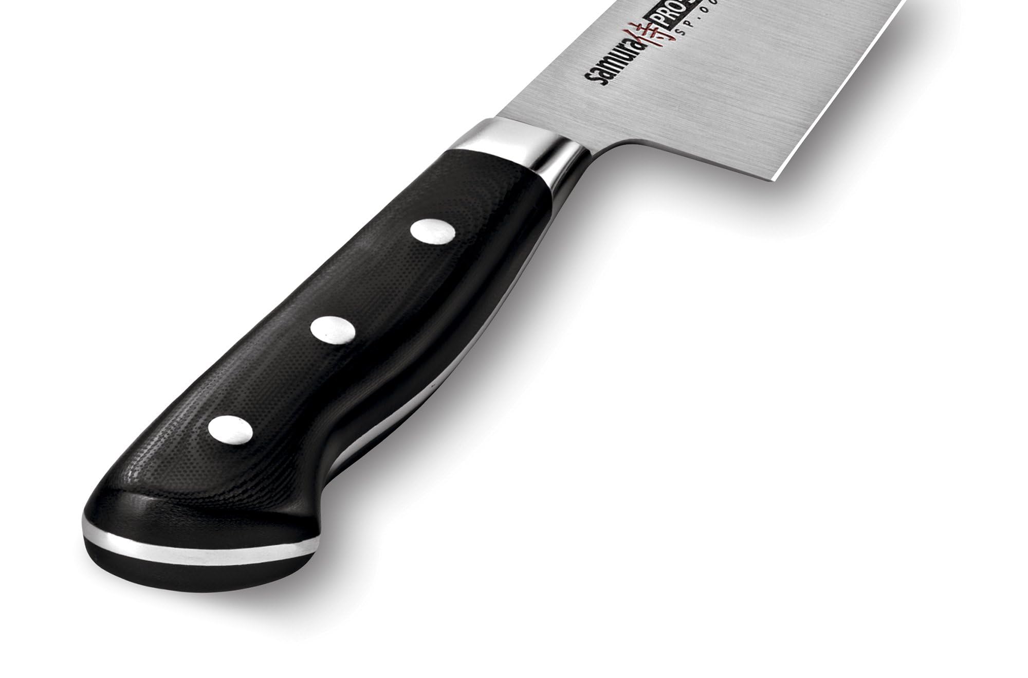 SAMURA PRO-S Santoku Knife 7.0 Inch (175mm) - Premium High Carbon Stainless Steel Blade with Ergonomic Handle - Perfect for Slicing, Dicing, and Chopping Vegetables, Meat & Fish