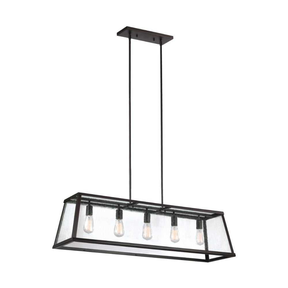Vankovich Modern Linear Chandelier - Sleek LED Hanging Light Fixture for Dining Room, Kitchen Island & Contemporary Home Decor
