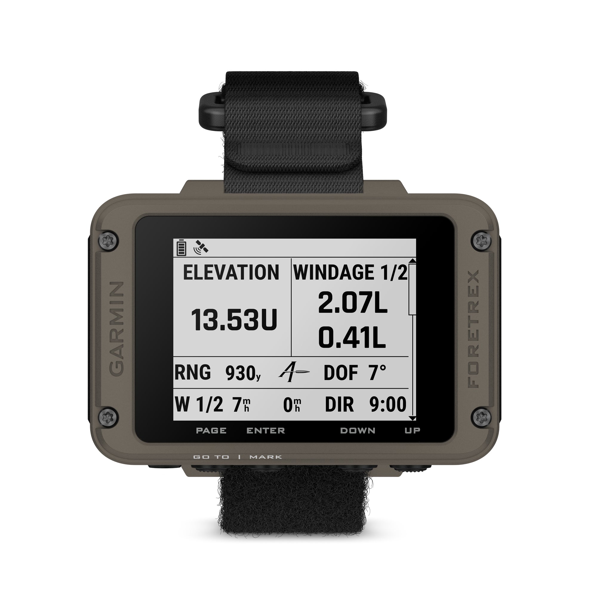 Garmin Foretrex 901 Military GPS Navigator - Waterproof Hiking & Tactical Watch with NVG Compatibility for Outdoor Adventures & Night Operations