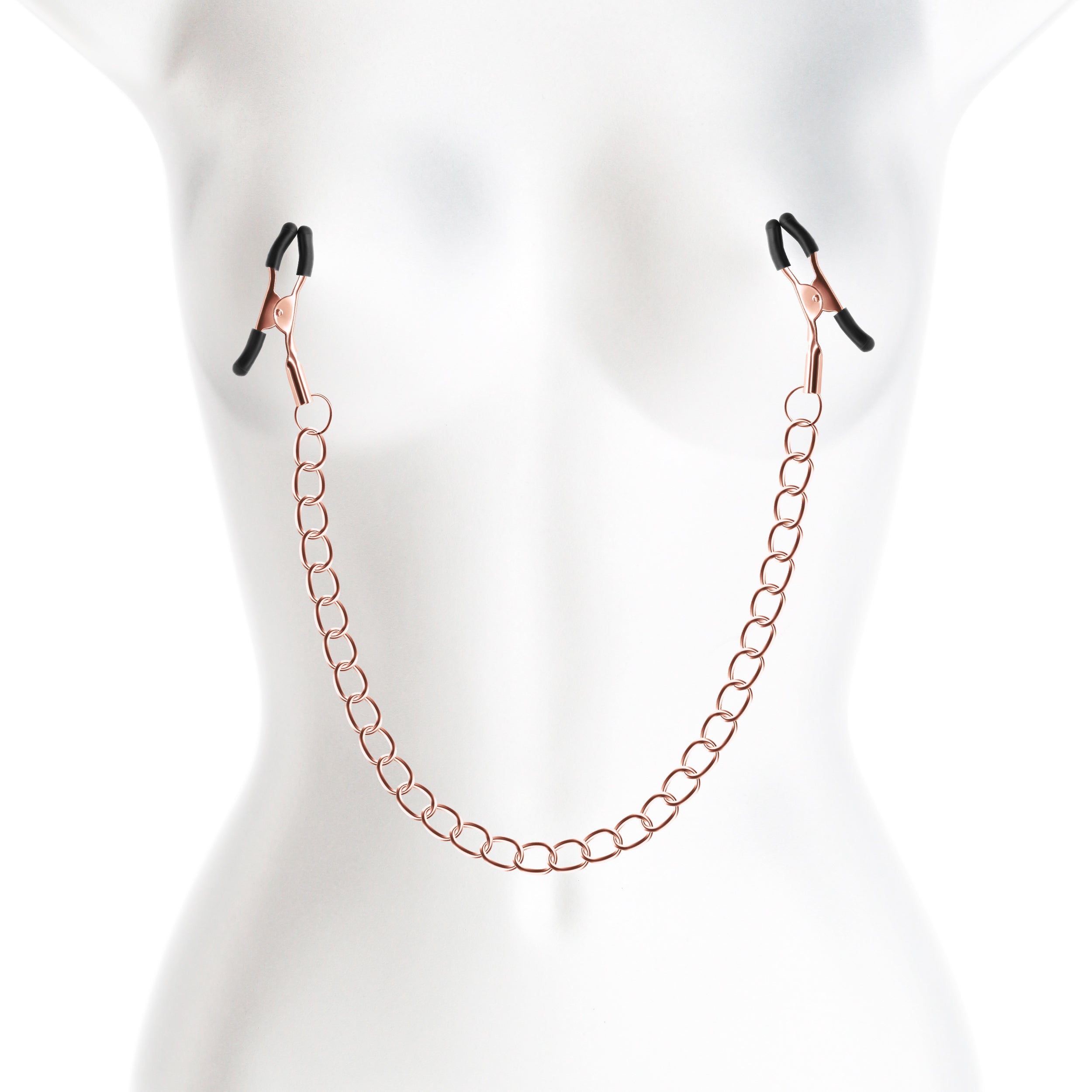 Sensitive Nipple Clamps with Adjustable Chain - BDSM Bondage Toys for Couples & Sensual Play - Perfect for Spicing Up Bedroom Fun & Adult Roleplay