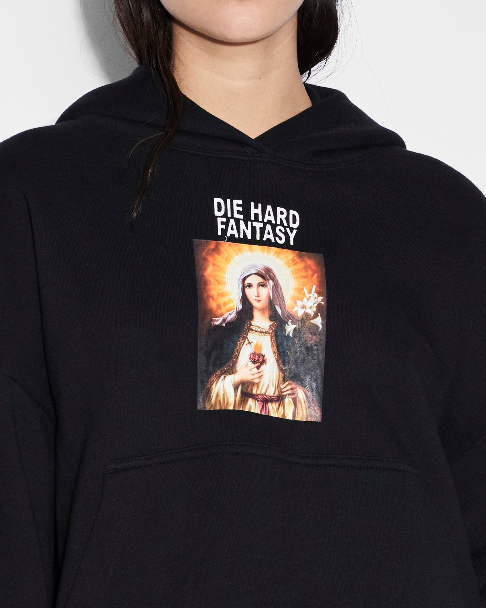 Die Hard Slouch Hoodie Black - Cozy Oversized Pullover for Men & Women - Perfect for Casual Wear, Lounging & Cold Weather
