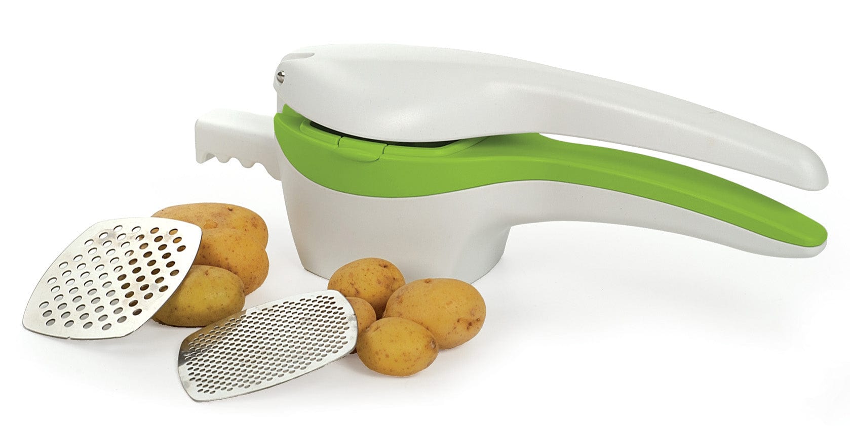 Premium Stainless Steel Potato Ricer - Heavy Duty Kitchen Tool for Mashed Potatoes, Baby Food & Purees - Perfect for Home Cooking & Professional Chefs