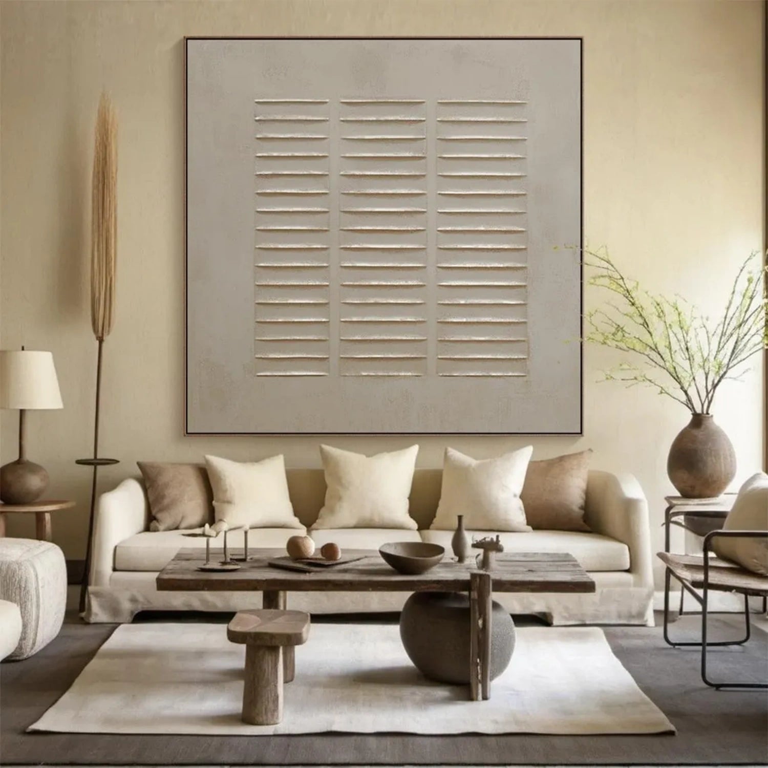 Beige & Brown Abstract Wall Art Print #BB138 - Modern Home Decor for Living Room, Bedroom & Office