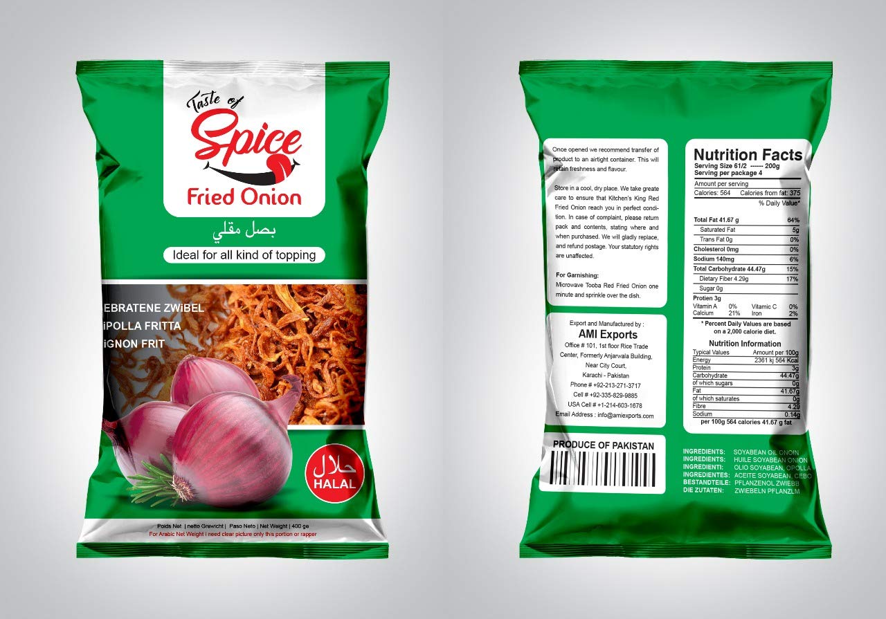 Original Crispy Fried Onions - Gluten Free Crunchy Topping for Salads, Burgers & Casseroles - 14 Oz (Pack of 3) - Fresh Gourmet French Fried Onions for Cooking & Baking