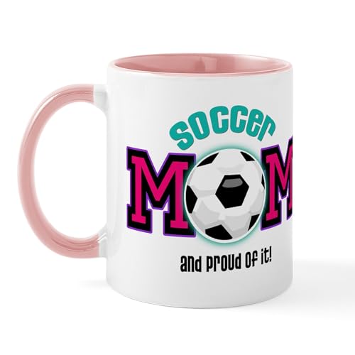 White/Pink Inside - Soccer Mom Mug