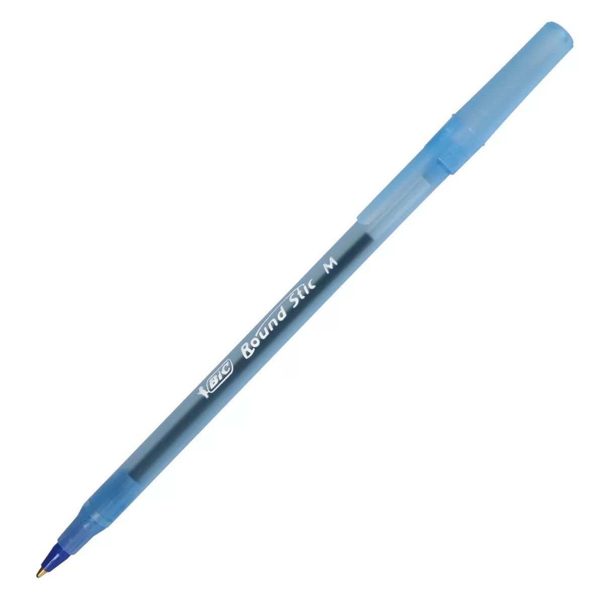 Bic® Round Stic® Ball Pen - Blue & Black Ink, Medium Point (1.0mm) - Smooth Writing for Office, School & Everyday Use - Pack of 12 Pens