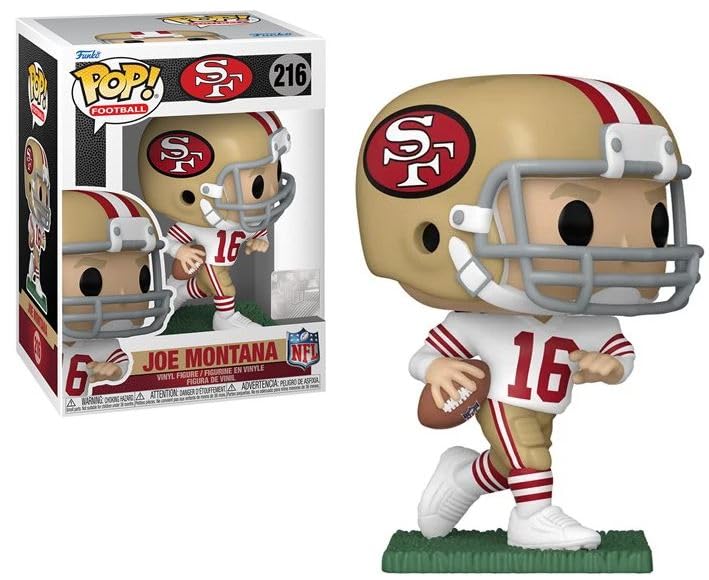 Joe Montana San Francisco 49ers Red & White Jersey NFL Funko Pop Legends Series 2-Pack - Perfect for Football Fans, Collectors, and Sports Memorabilia Displays