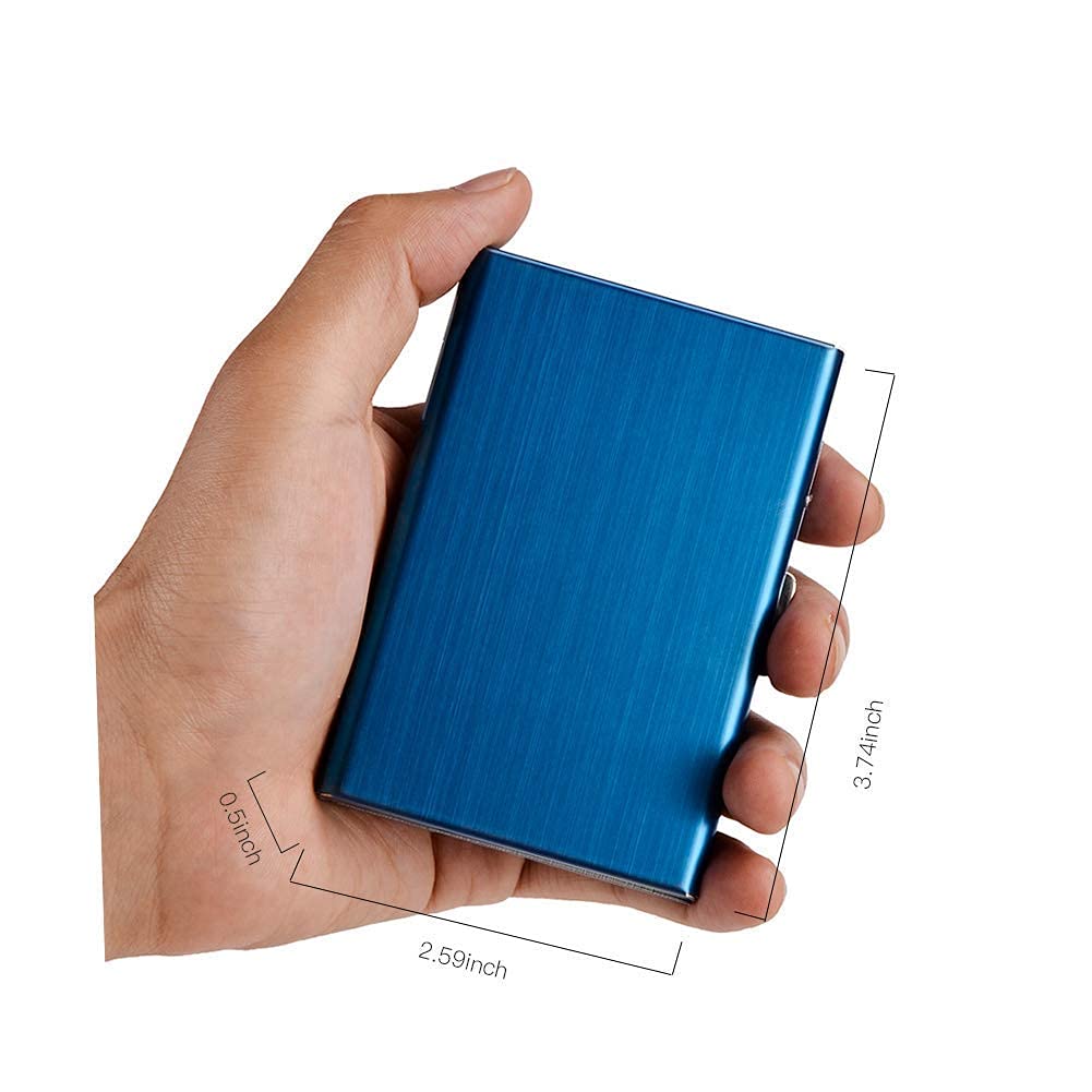 EASTNIGHTS RFID Blocking Credit Card Holder Wallet - 2 Pack Slim Minimalist Card Case for Men & Women - Perfect for Travel, Business & Everyday Use