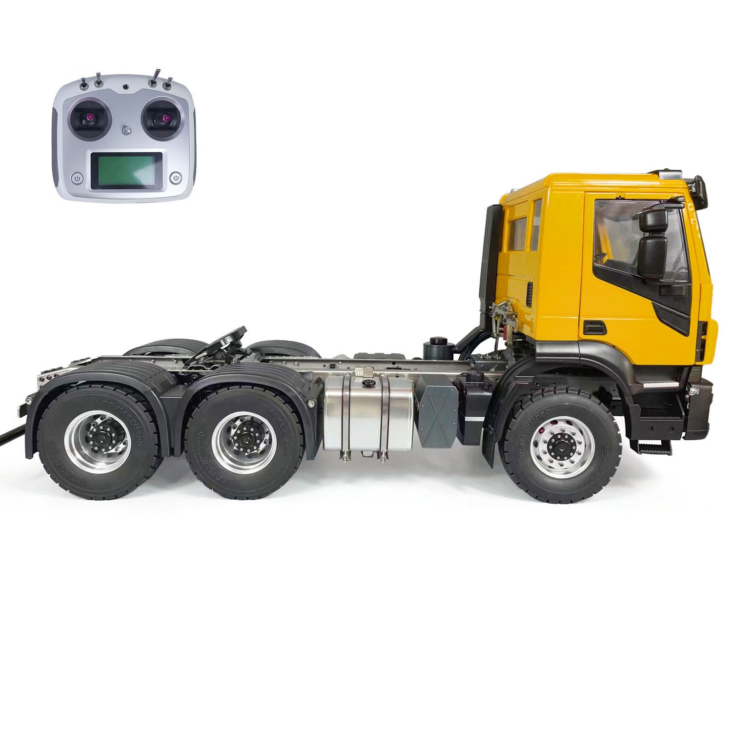 1/14 Scale Metal 6x4 RC Tractor Truck - Remote Control Car with Differential Lock, Light & Sound System - Ready-to-Run Assembled & Painted Model - Perfect for Off-Road Play, Collecting, and RC Hobby Enthusiasts