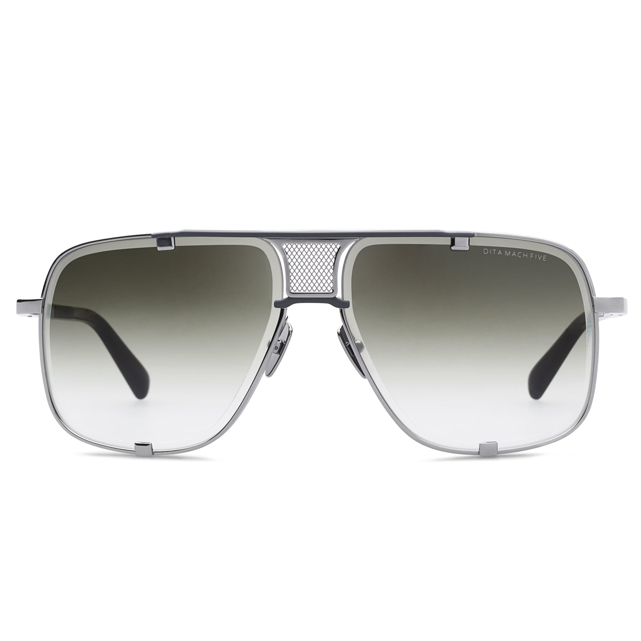 Dita Mach Five Black Green Polarized Sunglasses for Men & Women - UV Protection, Stylish Aviator Shades for Driving, Outdoor & Travel