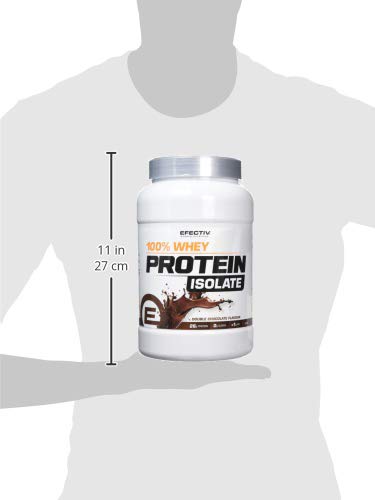 Efectiv Nutrition Whey Protein Isolate 908g Double Chocolate - Premium Muscle Recovery Powder for Post-Workout & Fitness Enthusiasts