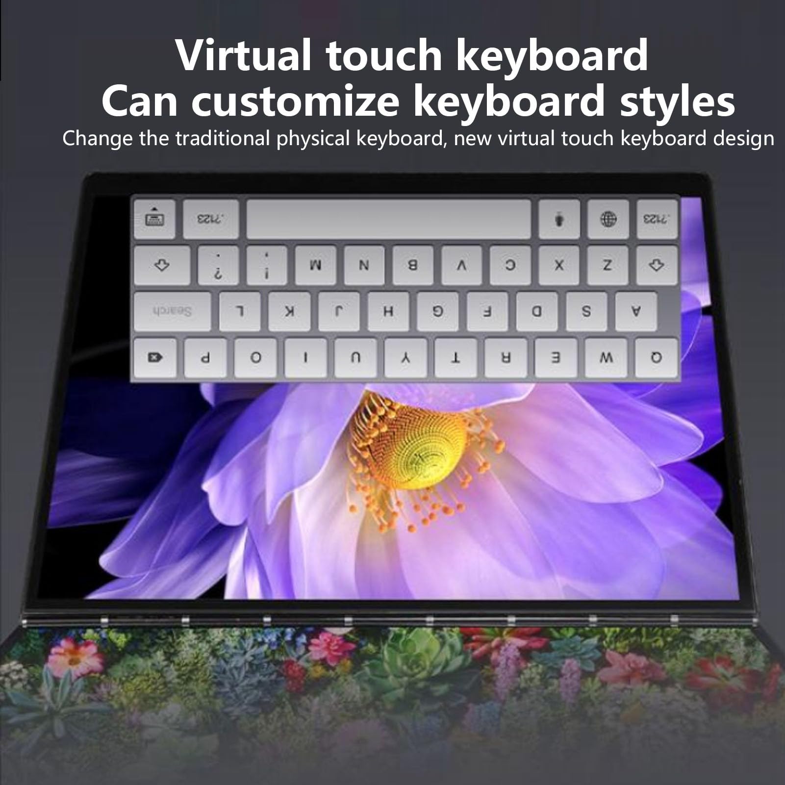 Tangxi 2.5K Ultra HD 13.5 Inch Foldable Dual Touchscreen Laptop with 9000mAh Battery, UK Plug - Perfect for Office, Business, Learning, and Remote Work