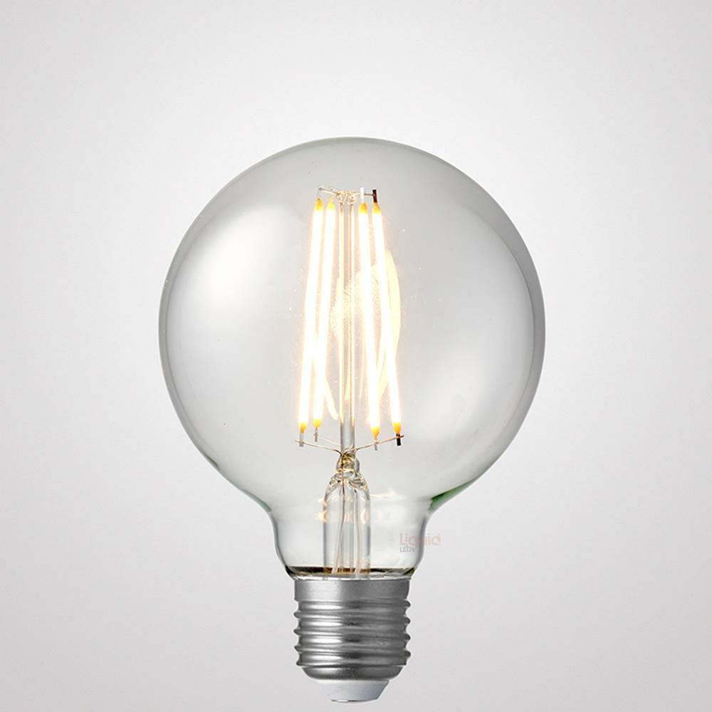 8W G95 LED Bulb Warm White 2700K Dimmable - Perfect for Bedroom, Living Room, and Cozy Home Lighting