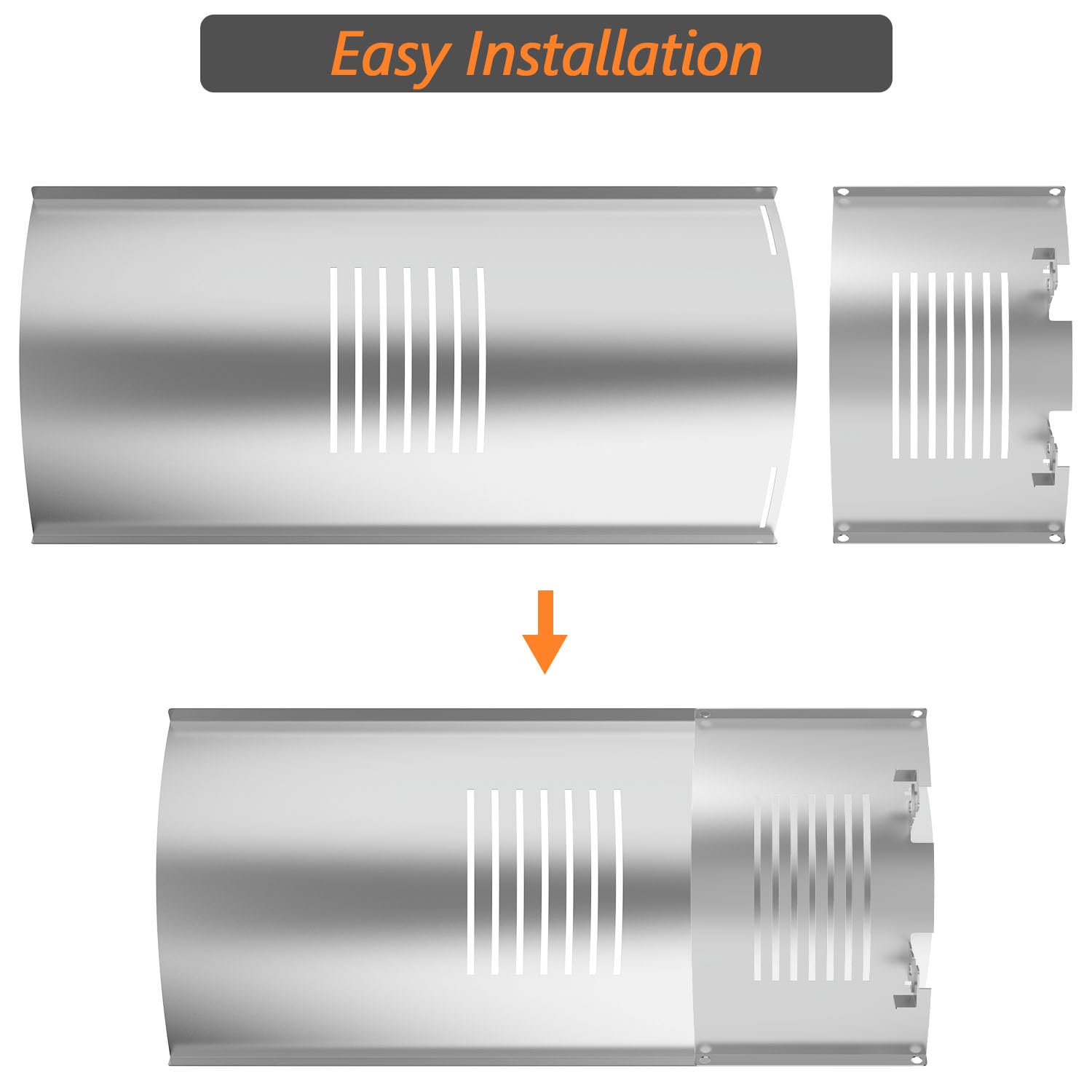 Pit Boss PB1000, PB1100, PB1150, PB1600 Series Flame Broiler Kit Replacement Parts - Slide Cover & Bottom Plate for PB1100PS1 Pellet Grill - Perfect for Outdoor BBQ, Camping & Backyard Cooking