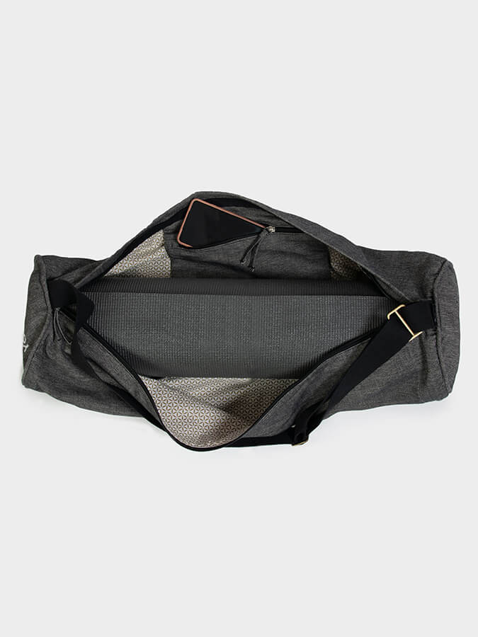 Organic Cotton Two-Toned Yoga Mat Bag for Women & Men - Eco-Friendly Yoga Studio Accessory - Perfect for Gym, Travel & Home Practice