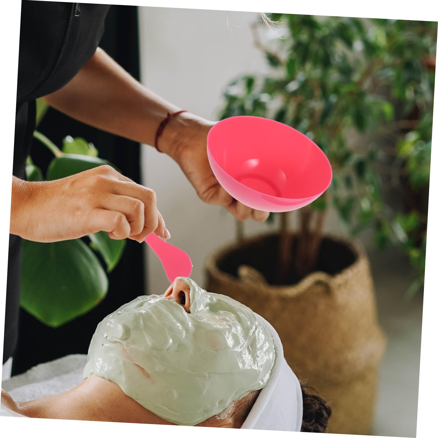 NOLITOY 5-Piece Mask Making Bowl Set - Lightweight Deep Mixing Bowl with Applicator for DIY Face Masks, Spa & Beauty Treatments | Portable for Travel & Home Use