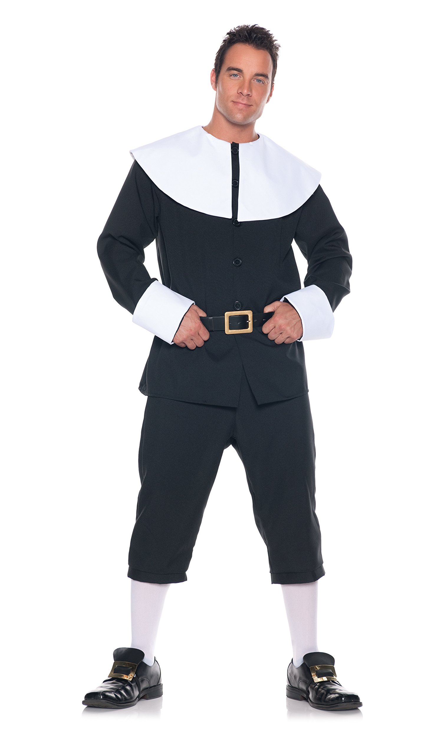 Underwraps Men's Pilgrim Man Costume - Renaissance Medieval Outfit for Halloween, Cosplay & Historical Reenactment - Perfect for Themed Parties, Theater Performances & LARP Events