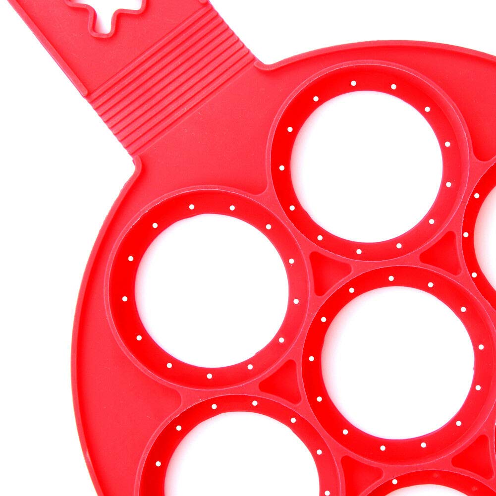 Nonstick Pancake & Egg Mold Maker - Cheese Egg Cooker Pan with Flip Ring for Perfect Breakfast Sandwiches & Omelets - Ideal for Home, Restaurants & Camping Cooking