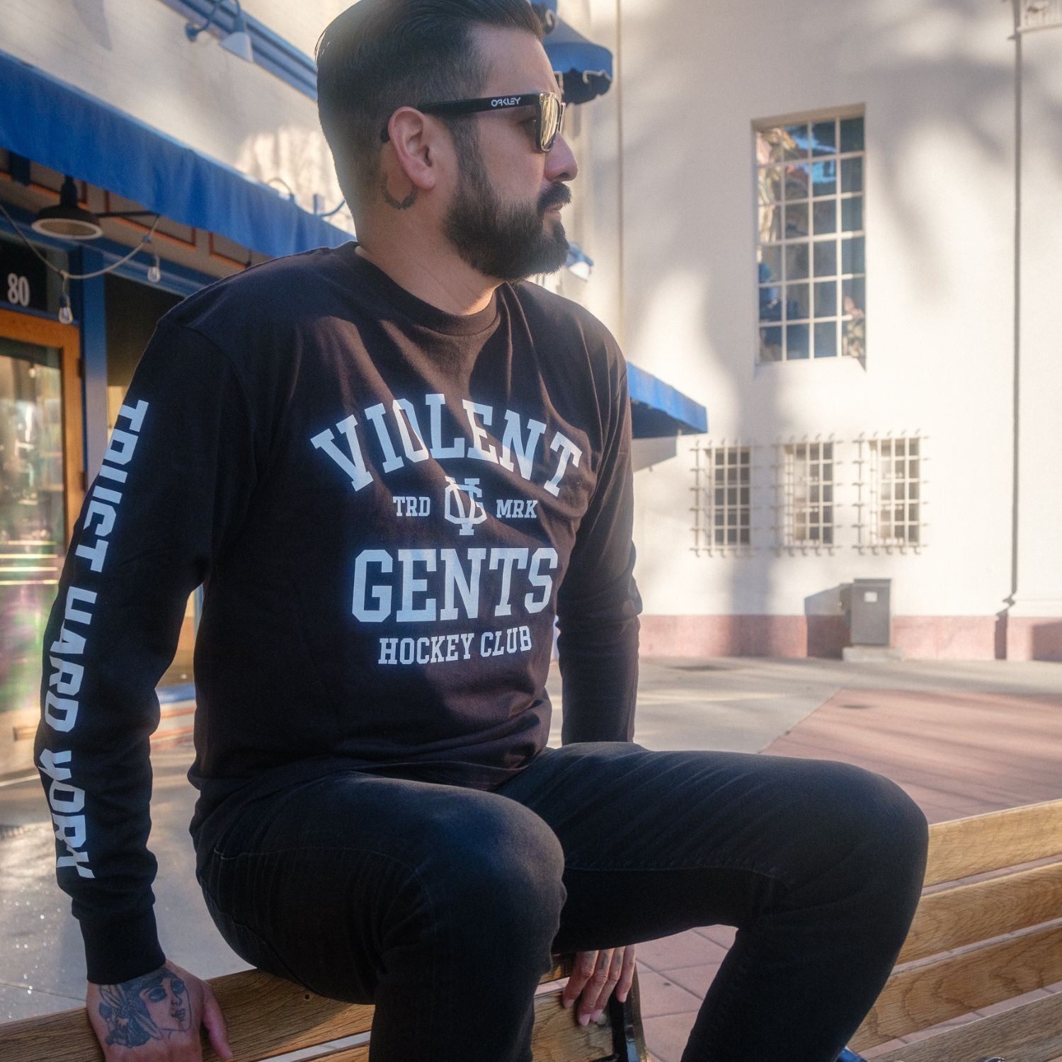 Chelios Men's Long Sleeve T-Shirt - Soft Cotton Crewneck Casual Top for Everyday Wear | Perfect for Work, Gym & Outdoor Activities