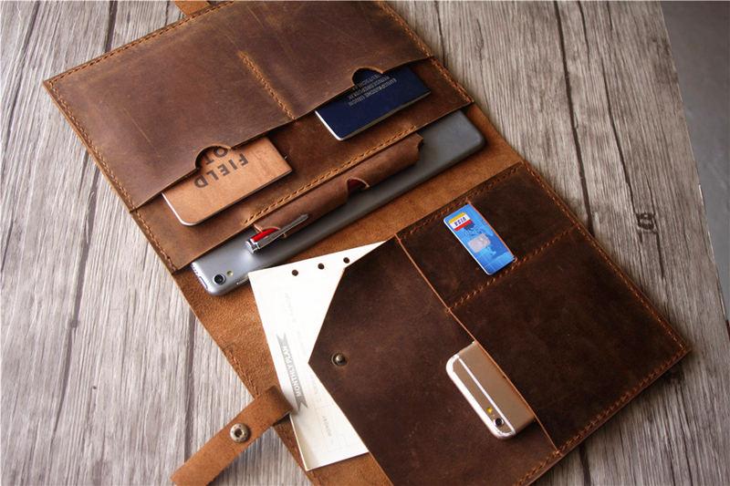 Handmade Personalized Leather iPad 9.7 Inch Case Cover - Durable Protection for iPad Air/Pro - Perfect for Work, Travel & Gift Giving