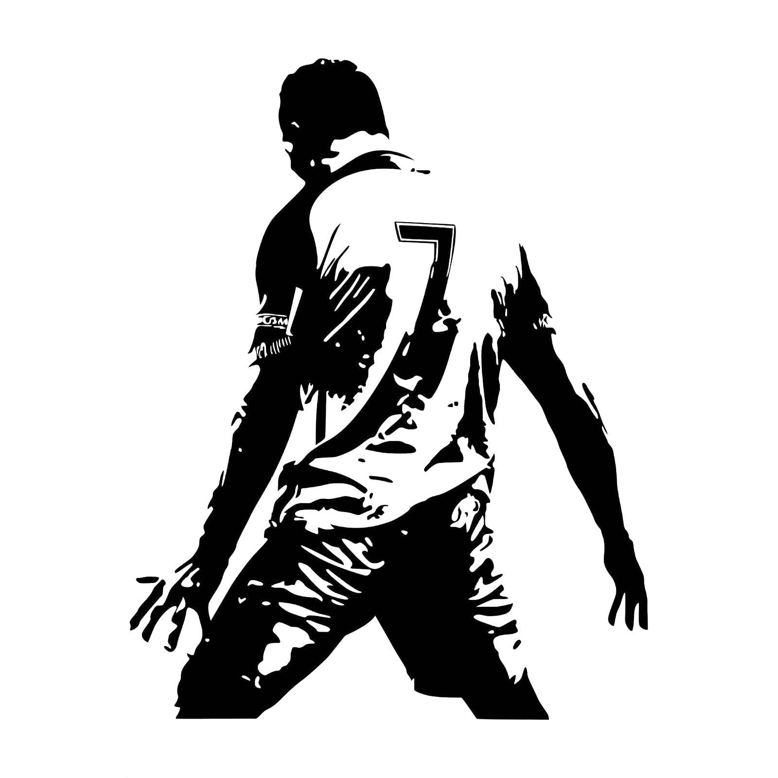 Student Silhouette Wall Stickers - Dorm Room & Bedroom Decals, Carved Action Figure Vinyl Art for Home Decor (White, One Size) - Perfect for College Dorms, Kids' Rooms & Teen Bedrooms