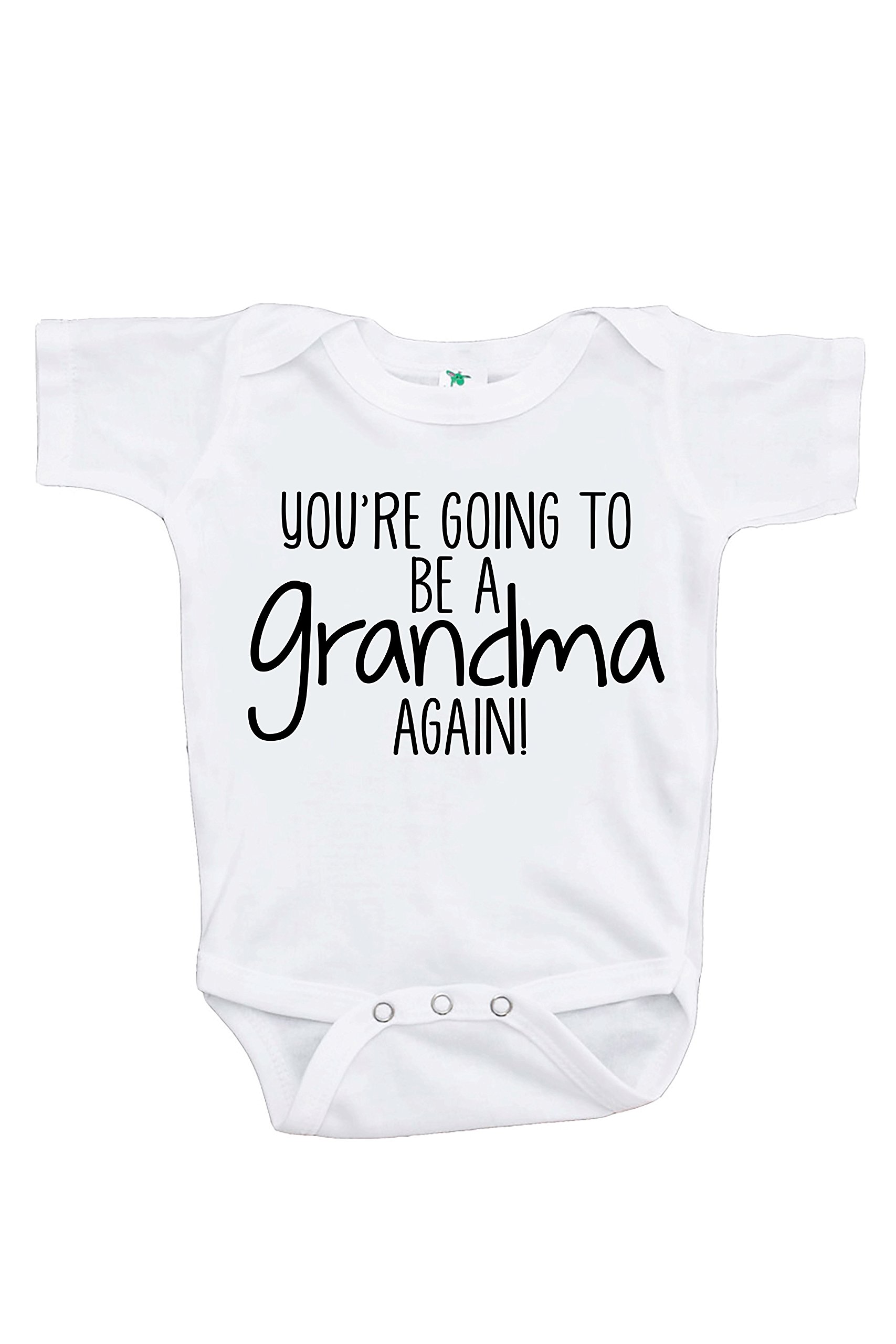 7 Ate 9 Apparel Pregnancy Announcement Bodysuit - Cute Grandma Reveal Outfit for Baby Shower & Gender Reveal Parties