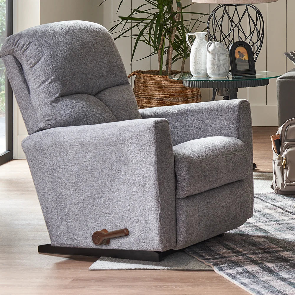 La-Z-Boy Hawthorne Rocker Recliner Chair - Comfortable Swivel Glider Recliner with Padded Armrests - Perfect for Living Room, Nursery & Relaxation