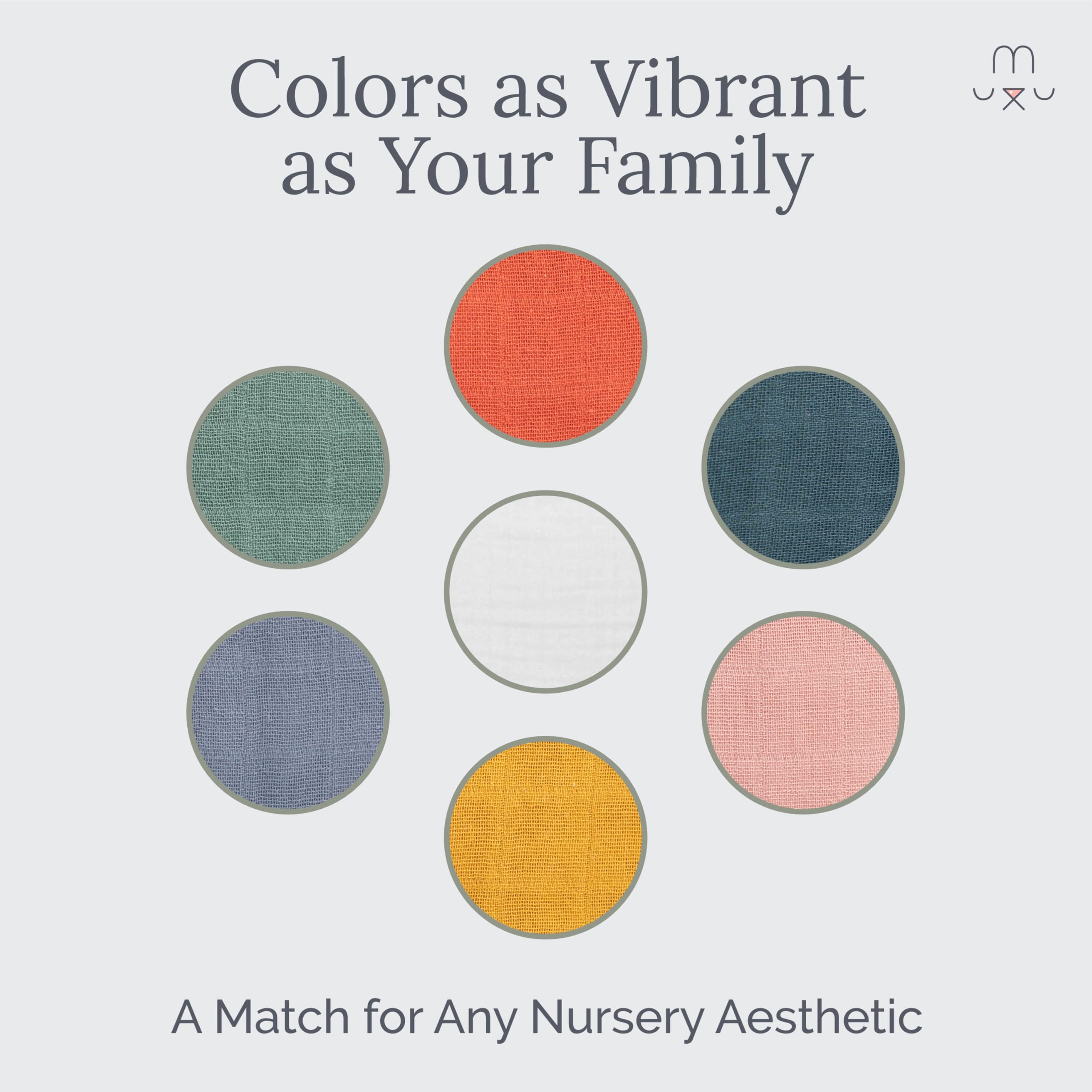Natemia 6-Layer Bamboo Muslin Baby Blanket - Ultra Soft, Absorbent & Breathable Swaddle Blanket 47