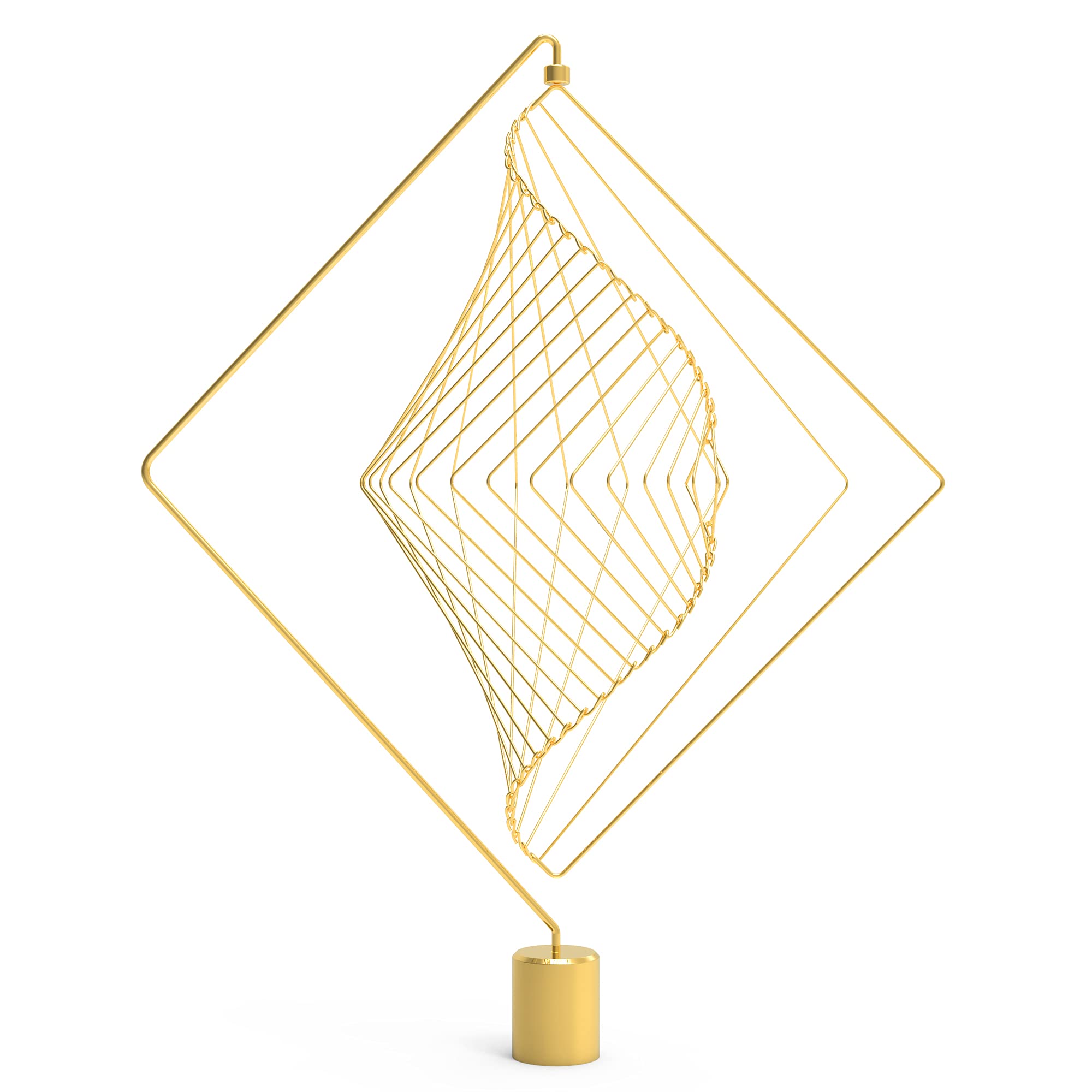 Ivan Black Square Wave Magnetic Stand - Handmade in Italy, Sensory Fidget Toy for Stress Relief, Math & Geometry Learning Tool for Kids & Adults - Perfect for Office Desk, Classroom & Anxiety Management