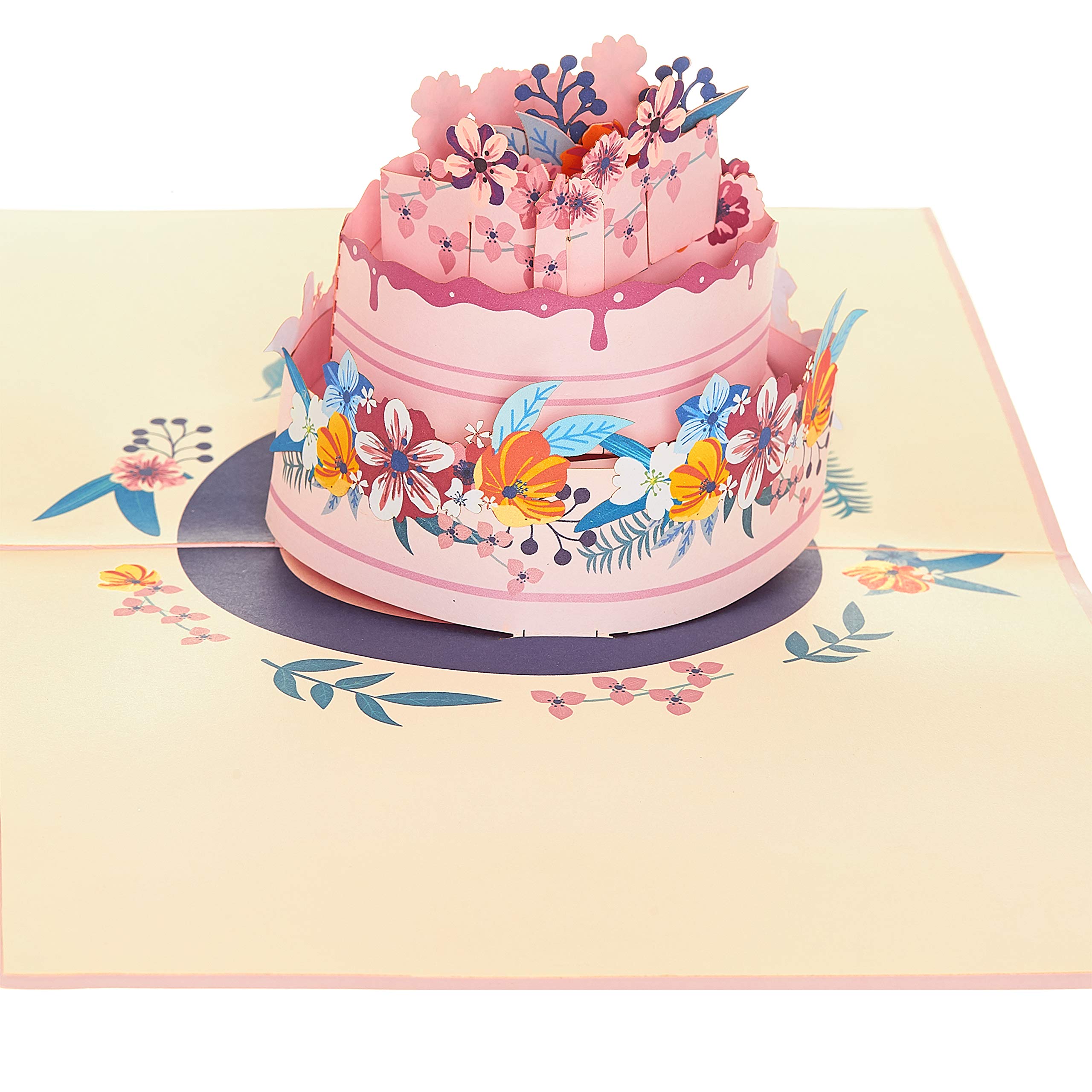 3D Birthday Cake Pop Up Card - Handmade Greeting Card for Mom, Wedding, Special Occasions | Perfect Gift for Birthdays, Anniversaries & Celebrations | Unique Cake-Themed Card for Memorable Moments