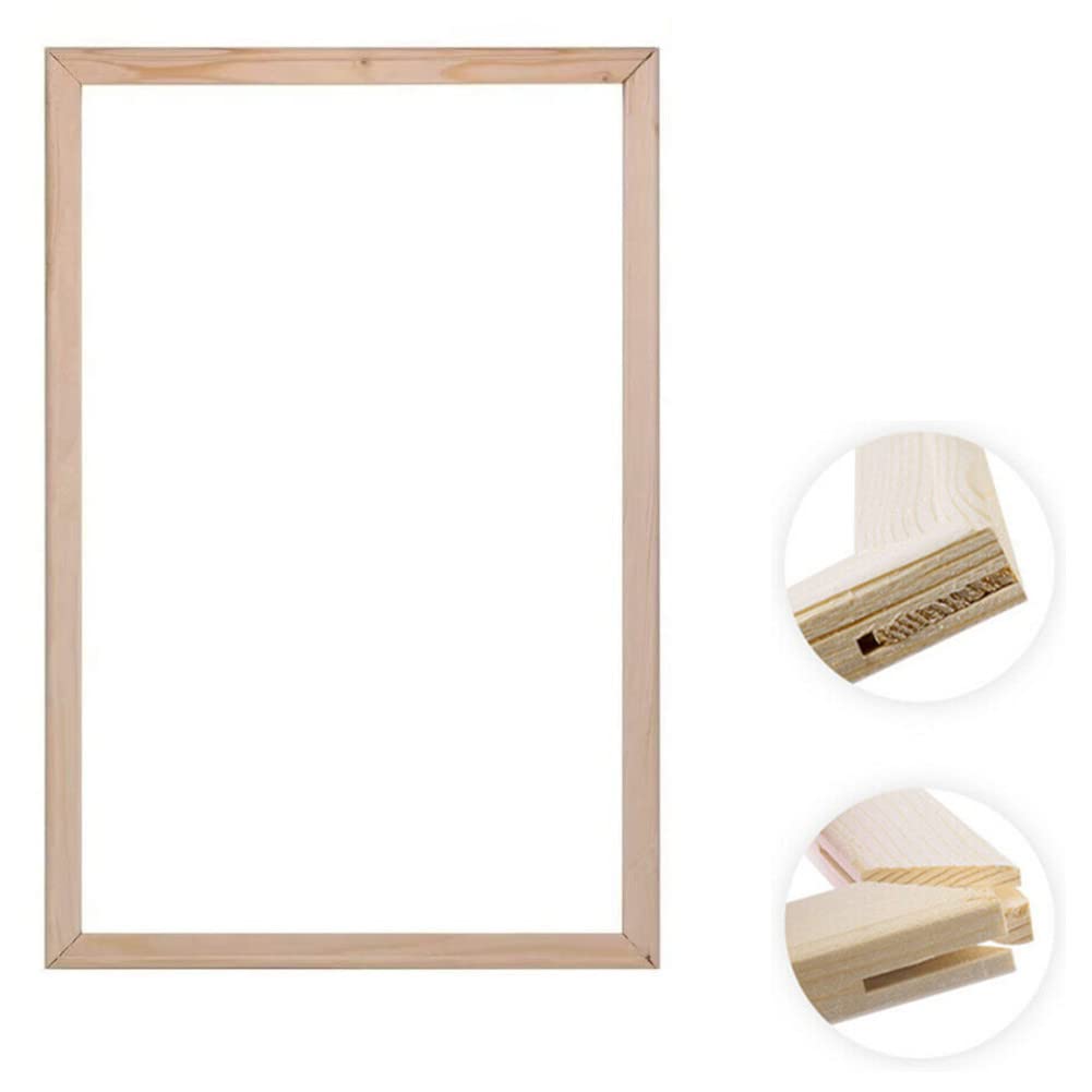 YEESAM ART DIY Wooden Picture Frames Kit for Canvas Paintings - 14x18 Inch Easy Assembly Frames for Rhinestone Art, Cross Stitch & Paint by Numbers | Perfect for Home Decor, Craft Projects & Gift Giving