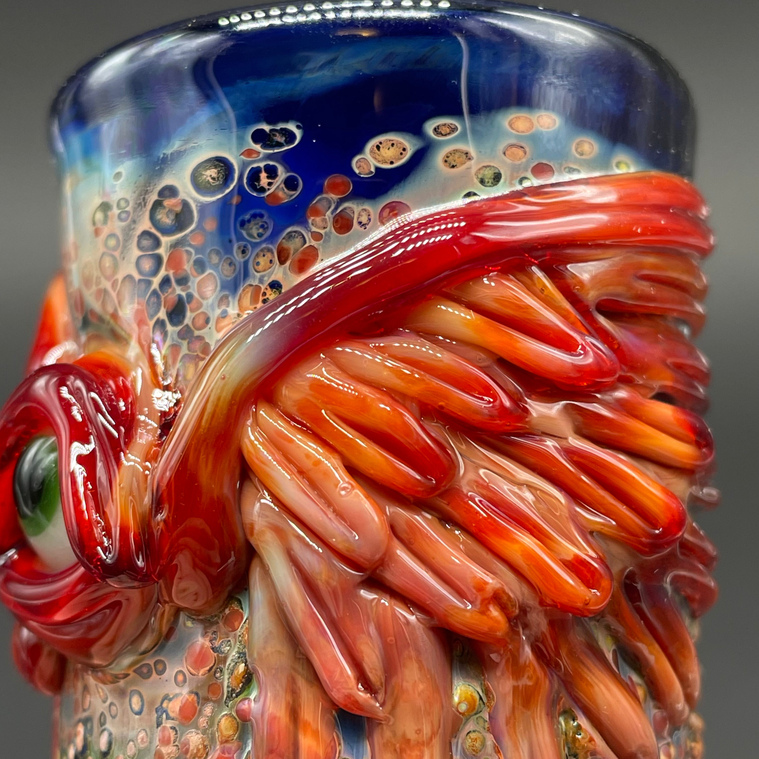 Red Winged Phoenix Shot Glass - Unique Collectible for Parties, Gifts & Home Bar Decor