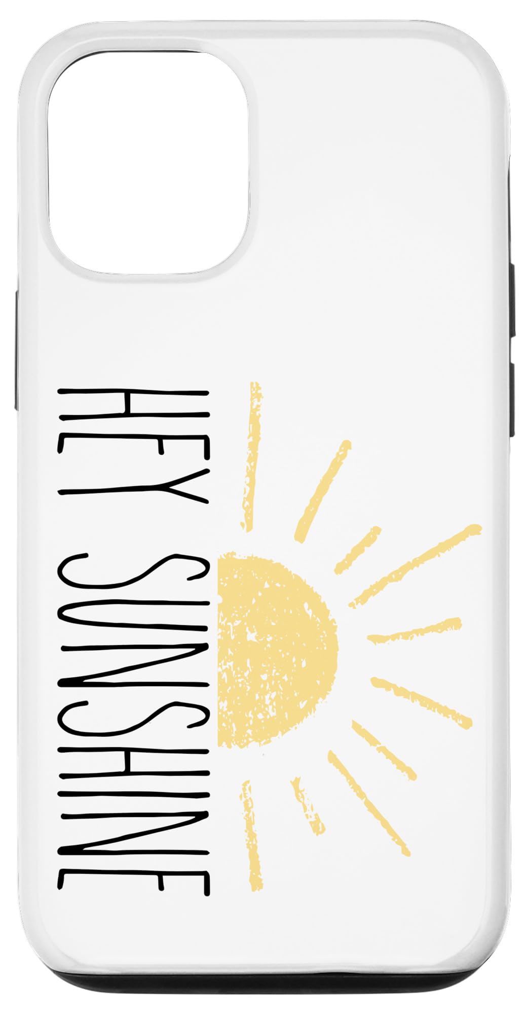 iPhone 12/12 Pro Case - Rae Dunn Inspired 'Hey Sunshine' Summer Beach Vacation Design - Perfect for Travel, Pool Days & Tropical Getaways