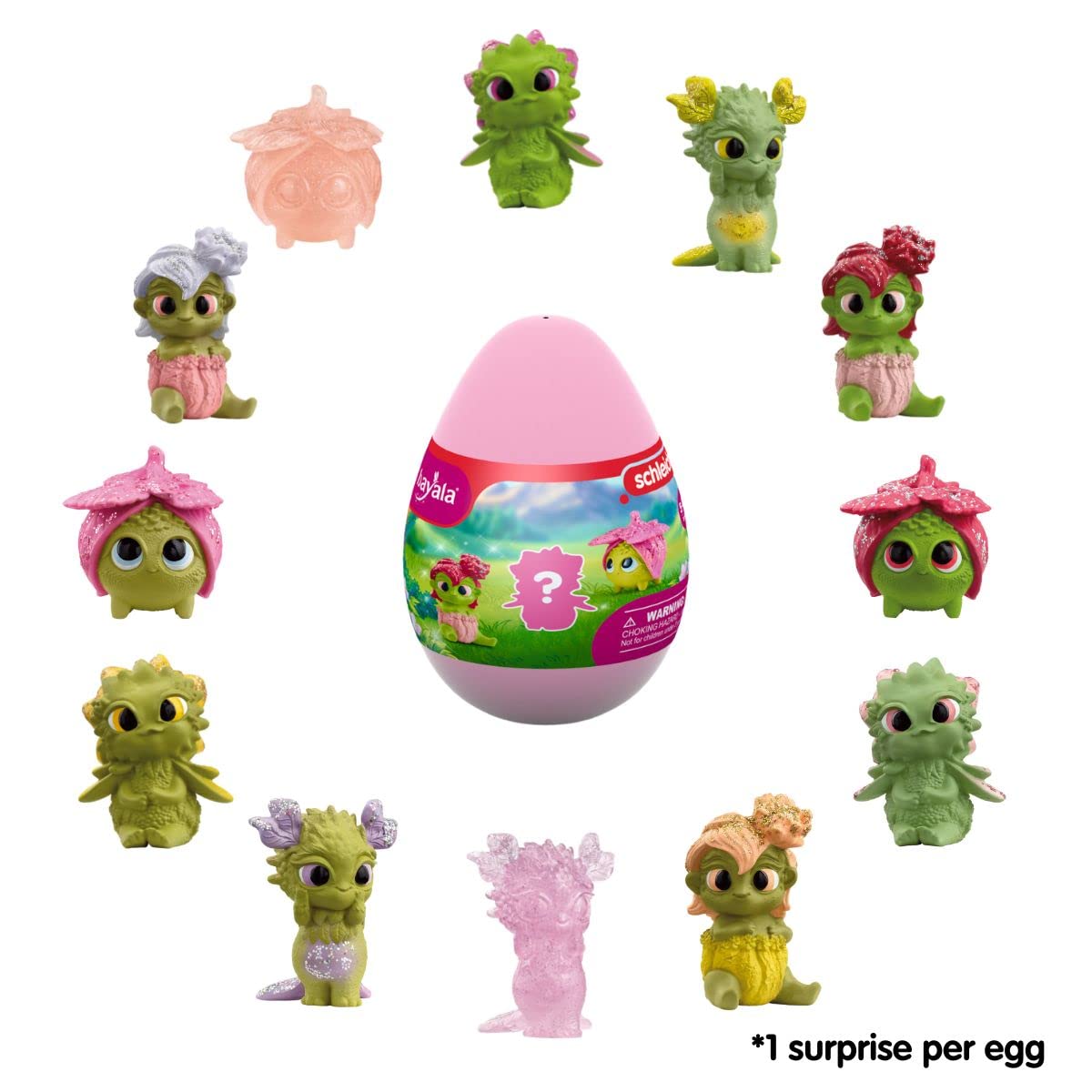 Schleich Bayala 6-Piece Surprise Toy Set with Magic Eggs & Hatching Baby Plants - Fantasy Play Figures for Kids Ages 5+ - Perfect Easter Basket Stuffers, Birthday Gifts & Imaginative Play Scenes