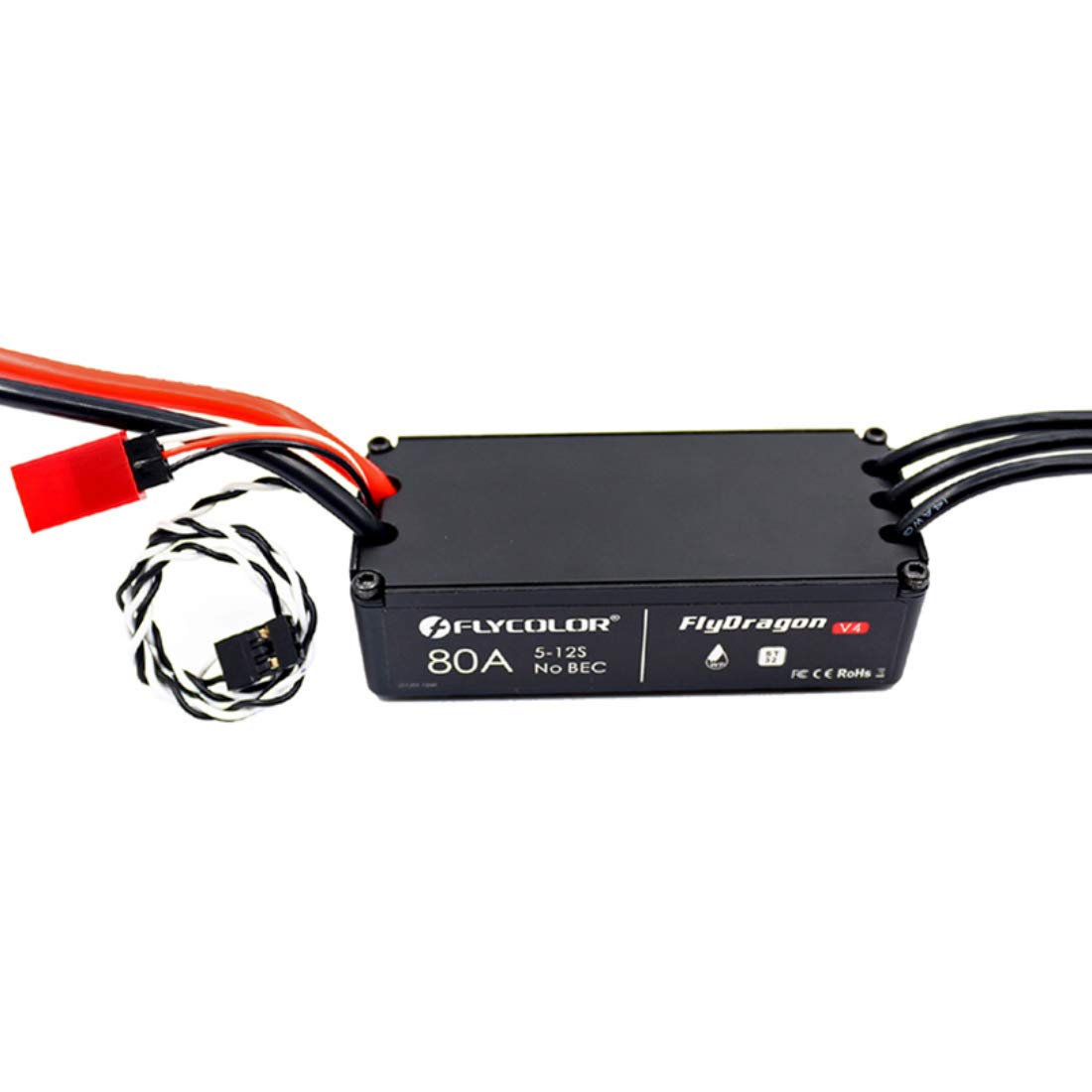 Waterproof 80A High Voltage Brushless ESC Speed Controller for RC Drone Quadcopter - Supports 5-12S LiPo, 900mm Motor Wire - Perfect for FPV Racing, Aerial Photography & DIY Drone Projects