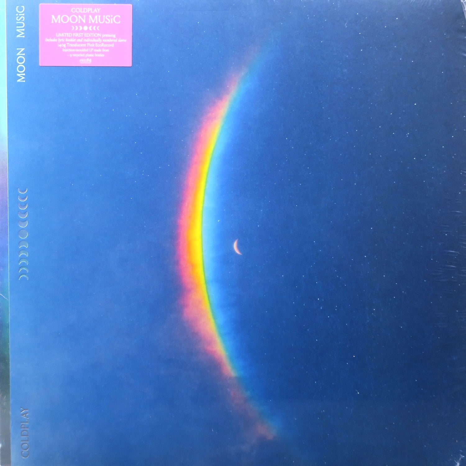 COLDPLAY 'Moon Music' Eco-Friendly Pink Vinyl LP Record - Perfect for Collectors, Music Lovers & Home Decor