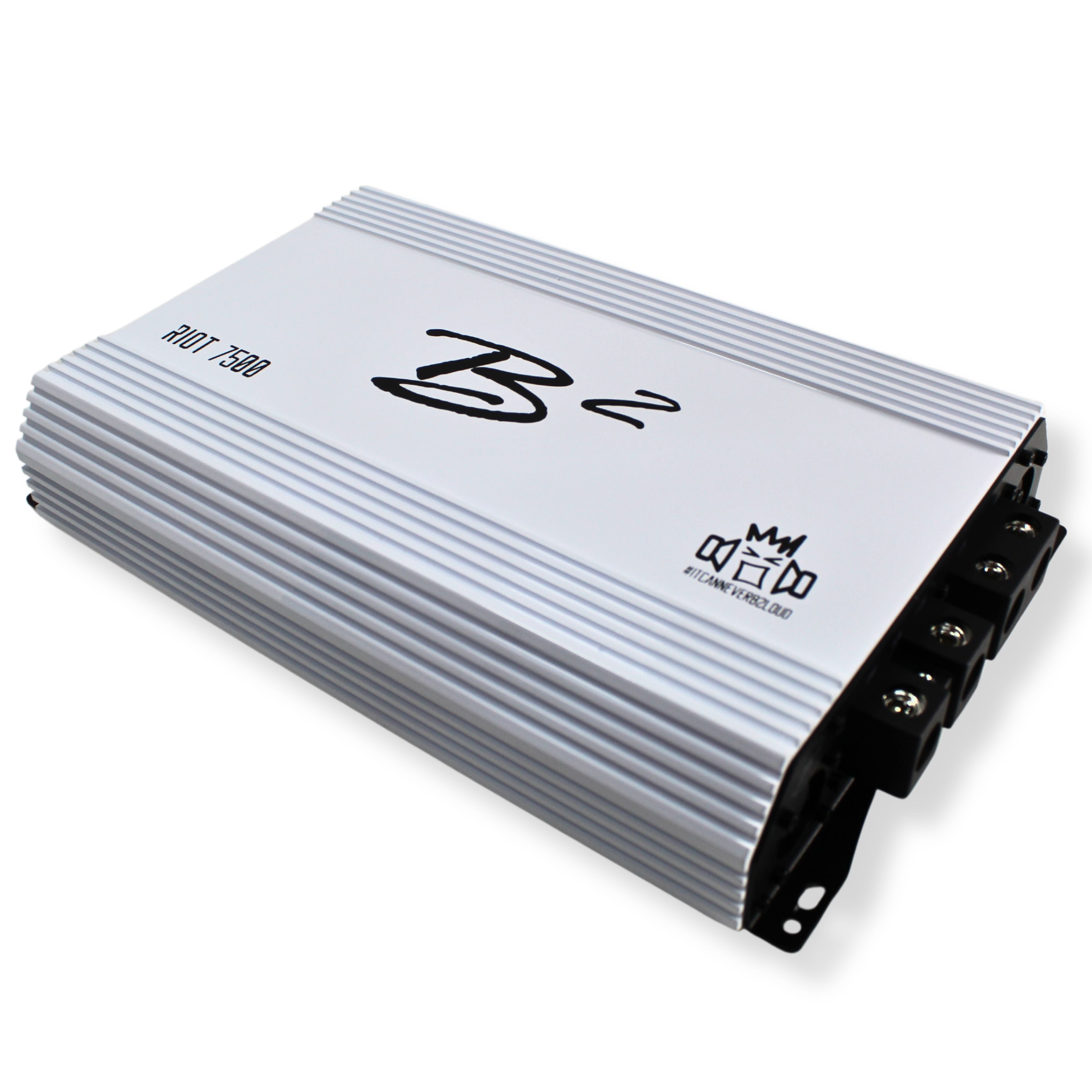 B2 Audio RIOT Series 7500W 1-Channel Full Bridge Class D Car Amplifier - High Power Mono Amp for Subwoofers & Car Audio Systems