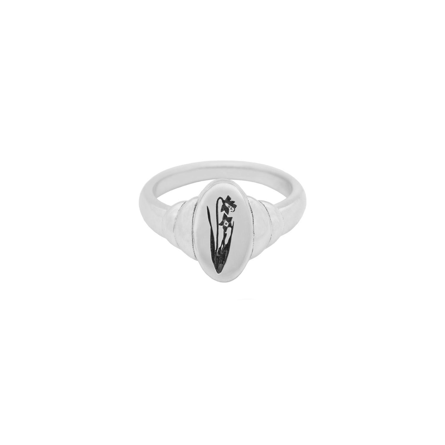 Birth Flower Ring - Personalized Floral Jewelry for Women - Perfect for Birthdays, Anniversaries & Special Occasions