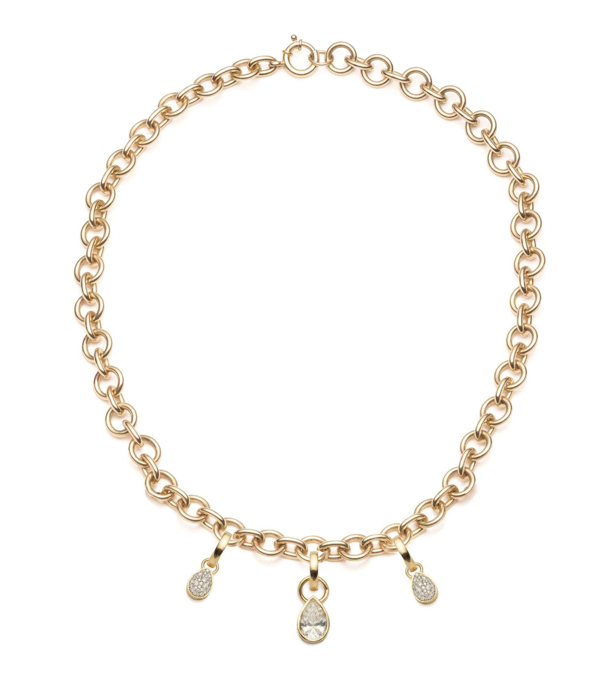 Forever & Always a Pair: Diamond Midsized Mixed Link Necklace for Women - Elegant Layered Jewelry for Date Night, Anniversary & Special Occasions