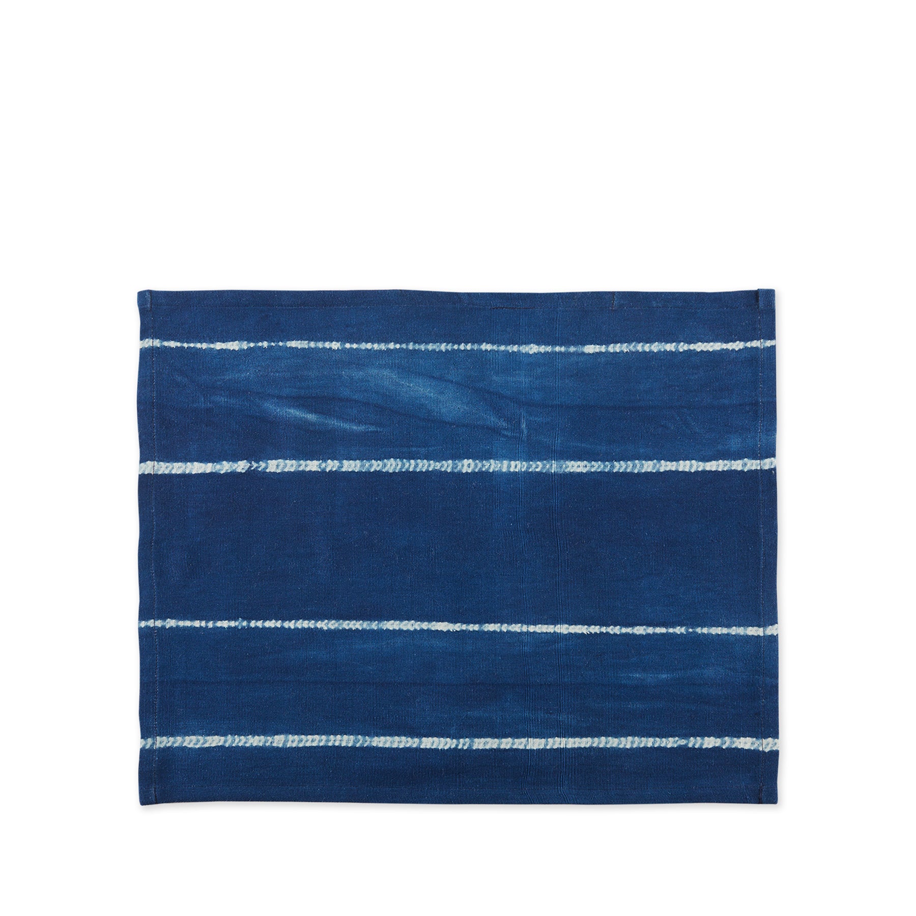 Handmade Indigo Cotton Tie-Dyed Placemats – Set of 4, Natural Blue Dye Table Mats for Boho & Farmhouse Dining Decor, Perfect for Dinner Parties, Home Styling, and Instagram-Worthy Tablescapes