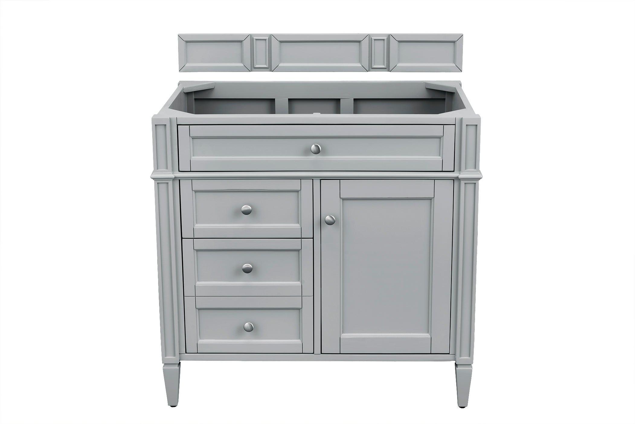Brittany 36-Inch Single Bathroom Vanity in Urban Gray - Modern Space-Saving Design for Small Bathrooms & Powder Rooms