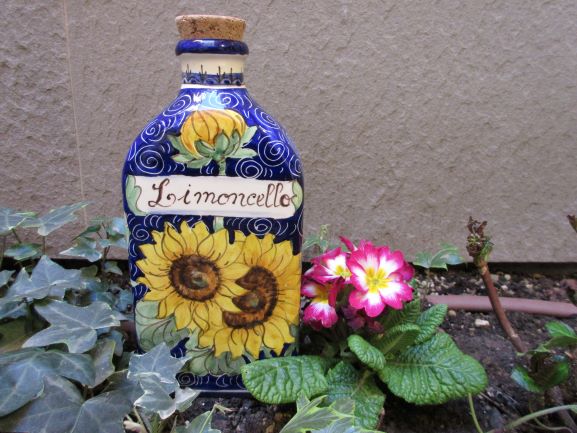 Ceramic Limoncello Bottle - Handcrafted Italian Liquor Bottle for Homemade Limoncello, Perfect for Gifts & Italian-Themed Parties