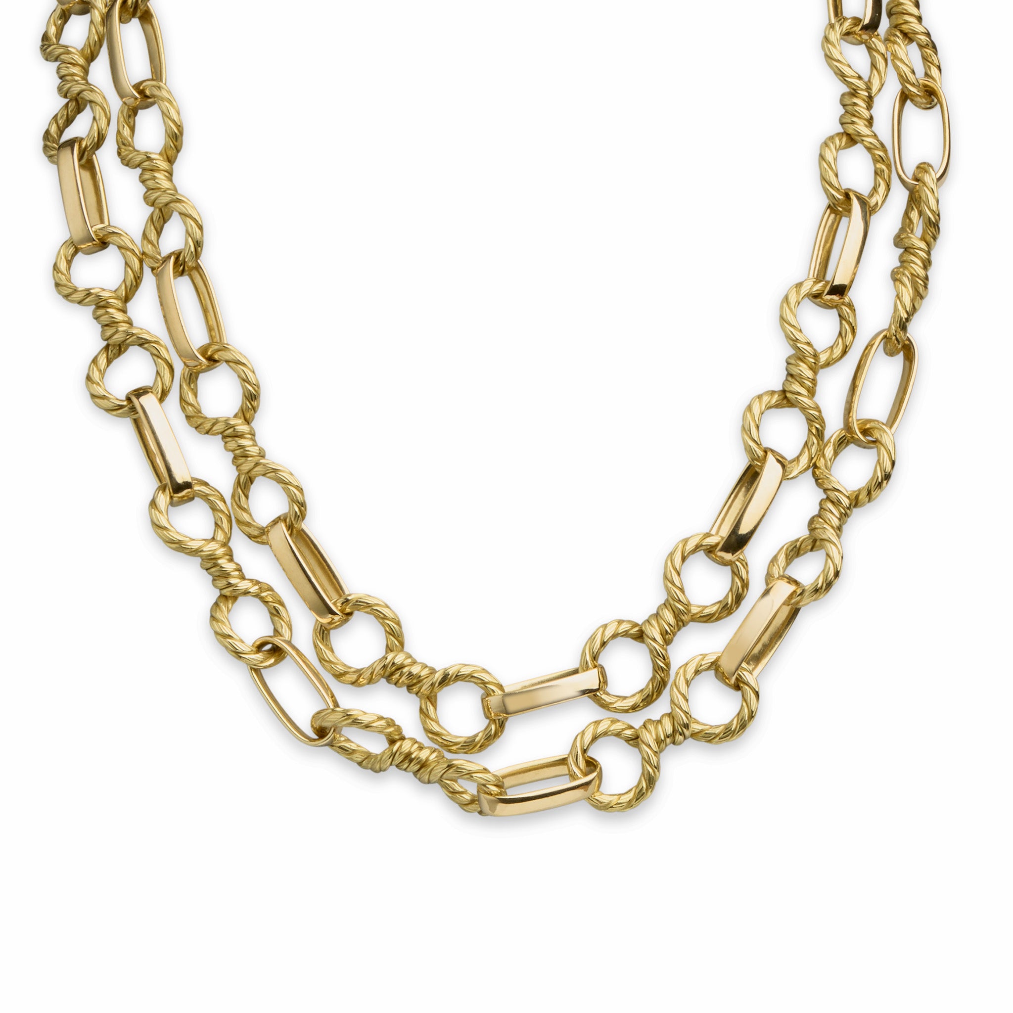 Bulgari Rome 18K Gold Long Chain Necklace for Women - Luxury Italian Jewelry for Evening Parties, Weddings & Special Occasions