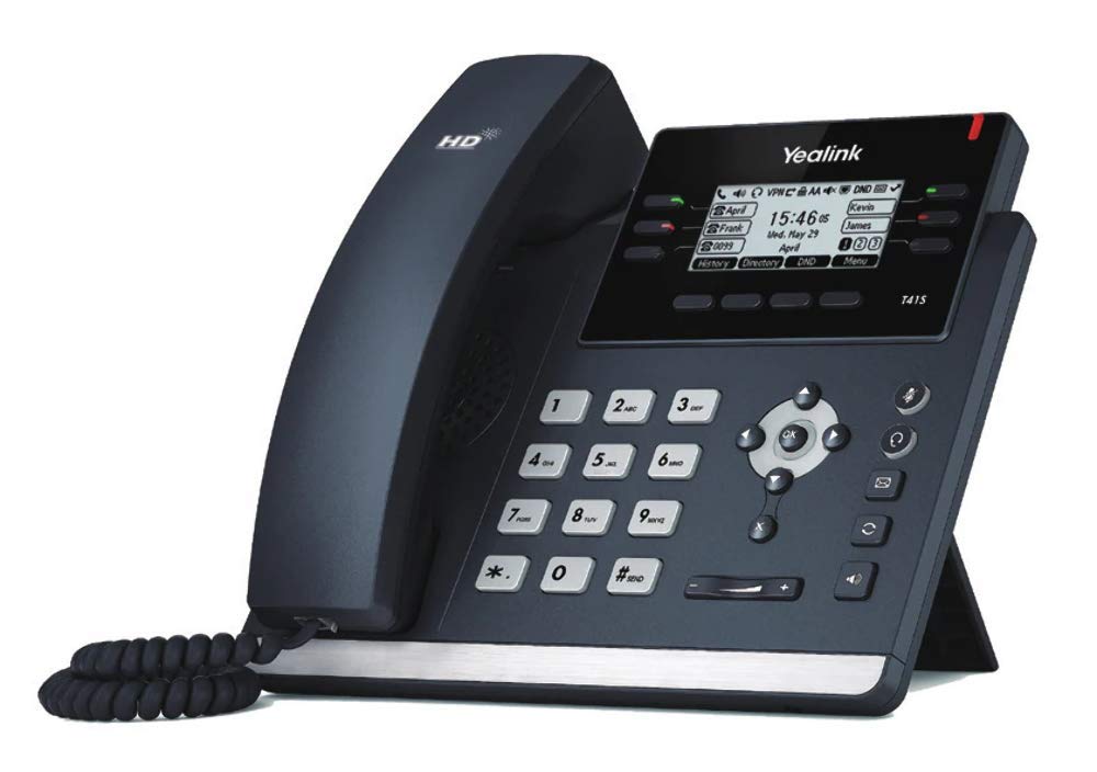 Yealink T41S IP Desk Phone with HD Voice, 4-Line SIP VoIP Business Phone, Call Forwarding & Conference Call - Ideal for Office, Home Office, and Remote Work